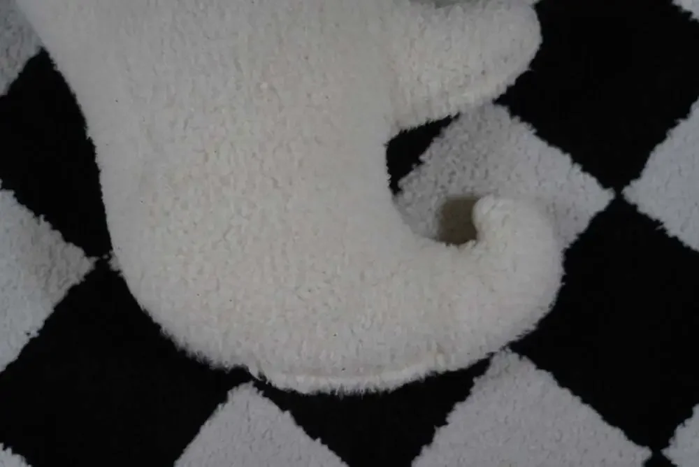 Sherpa Fleece Halloween Ghost Shaped Throw Pillow